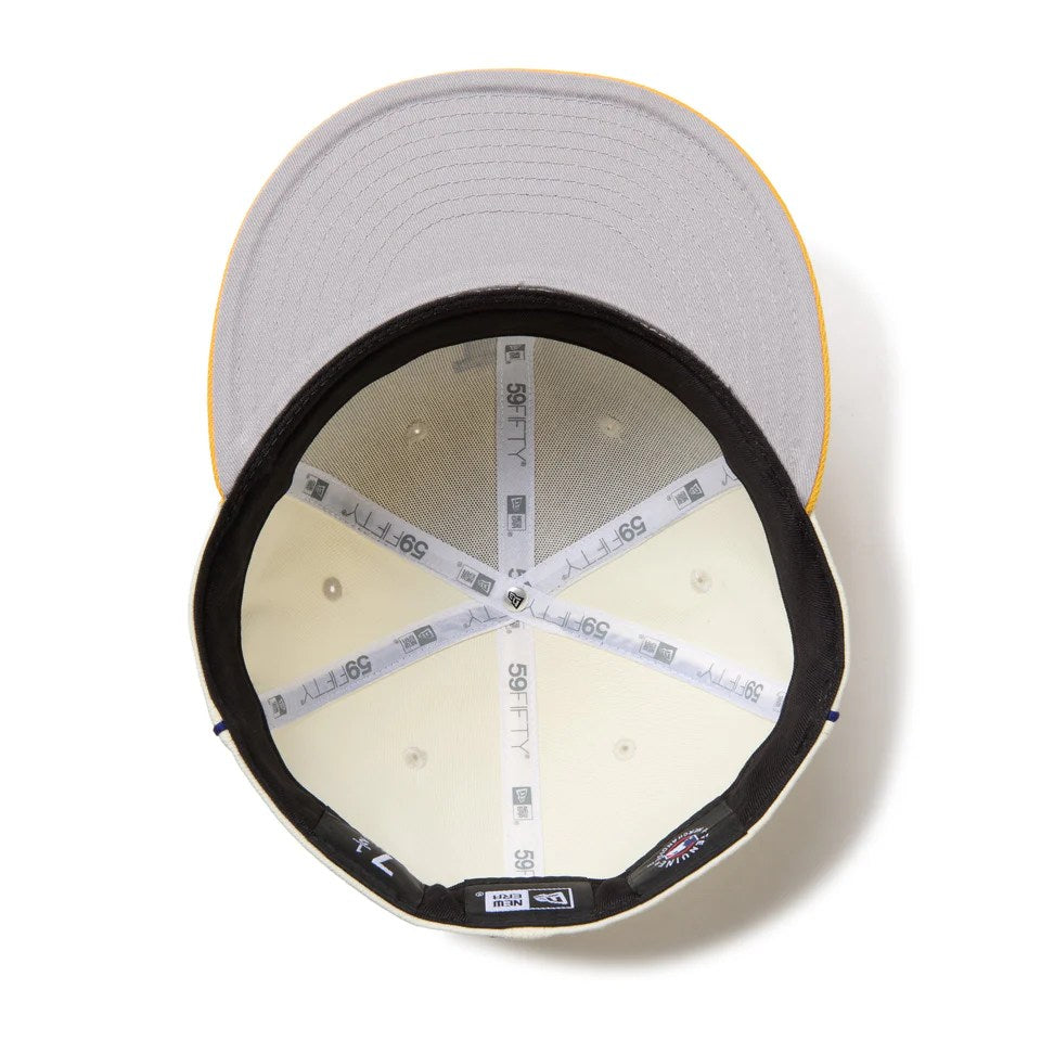 NEW ERA Los Angeles Dodgers - 59FIFTY MLB Piping 2Tone CHROME/A GOLD 【14668149】