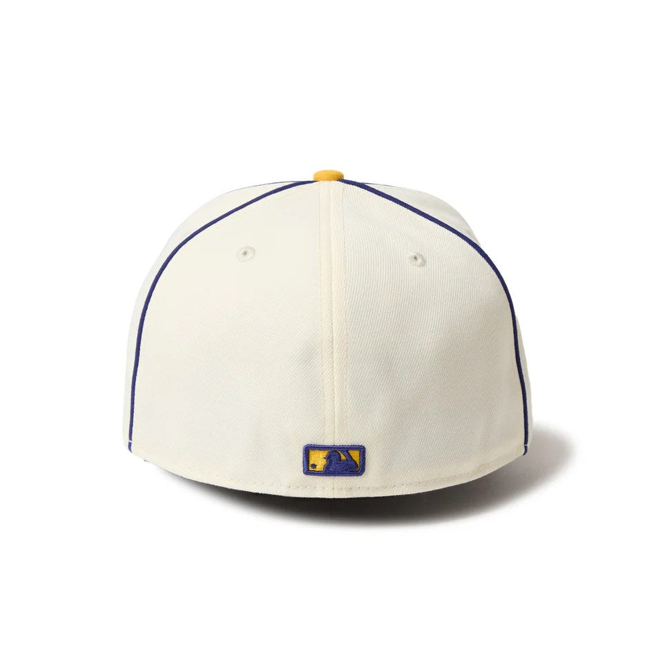 NEW ERA Los Angeles Dodgers - 59FIFTY MLB Piping 2Tone CHROME/A GOLD 【14668149】