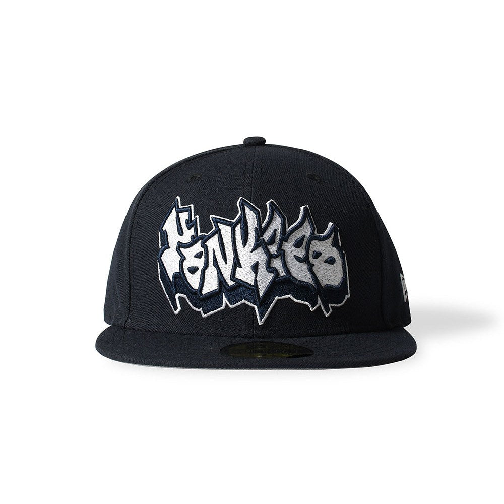 NEW ERA NEW YORK YANKEES - 59FIFTY CO GRAFFITI LOGO NAVY 【70982649】