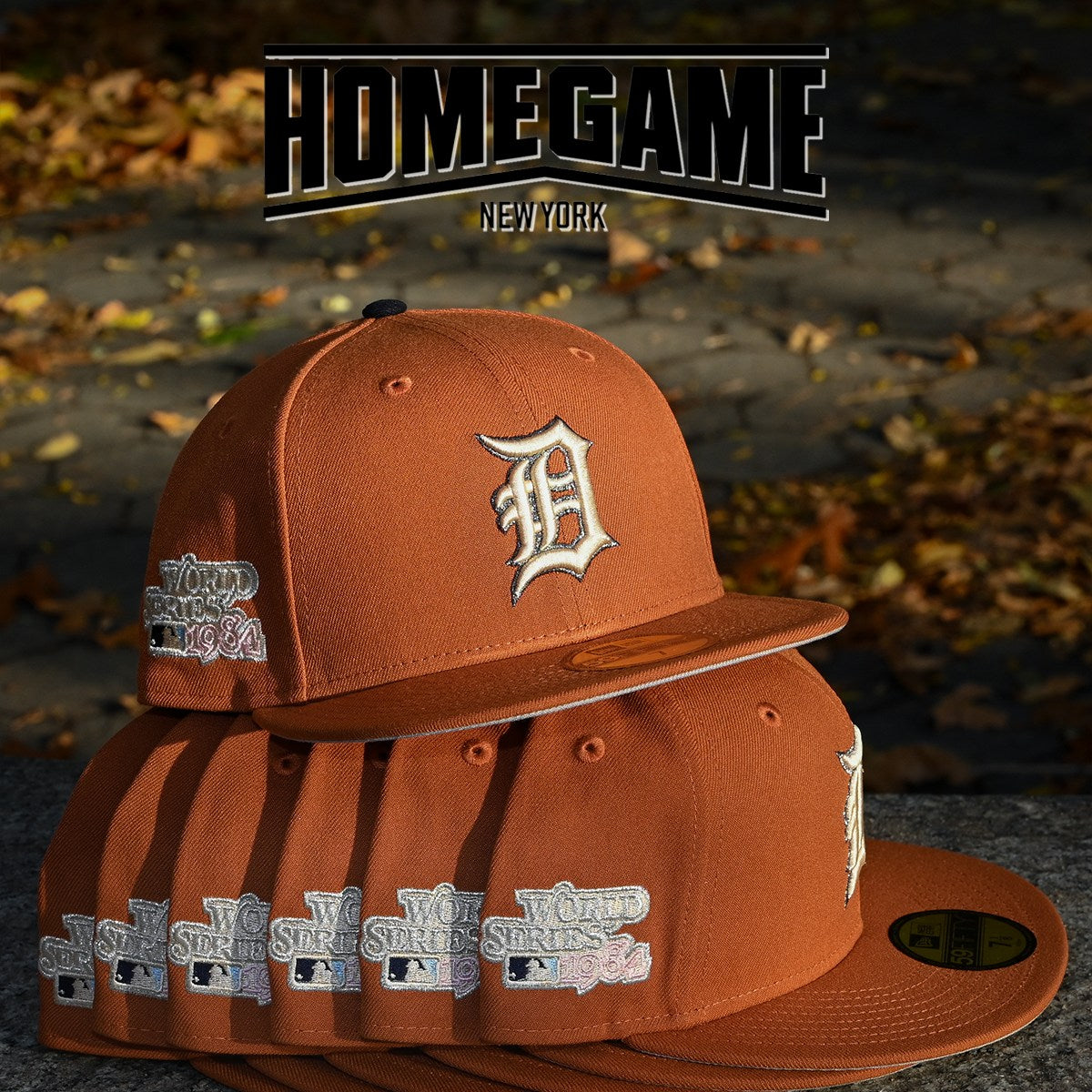 NEW ERA - Detroit Tigers 59Fifty 1984 World Series Rust Orange
