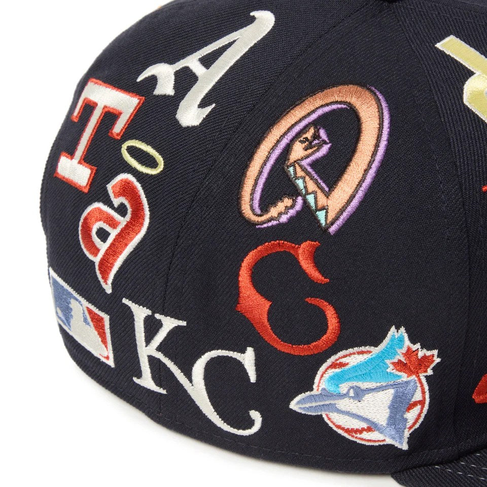 NEW ERA - 9FIFTY Team Logo Allover MLB NAVY 【14667799】
