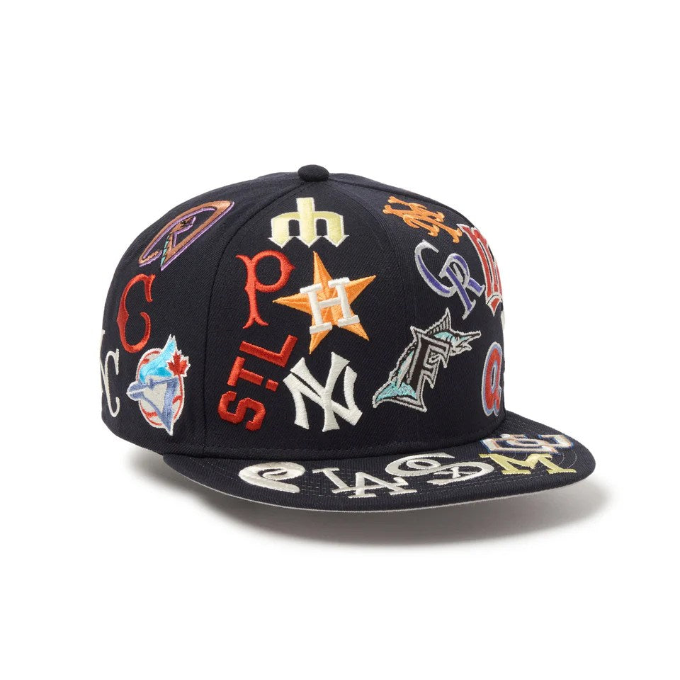 NEW ERA - 9FIFTY Team Logo Allover MLB NAVY 【14667799】