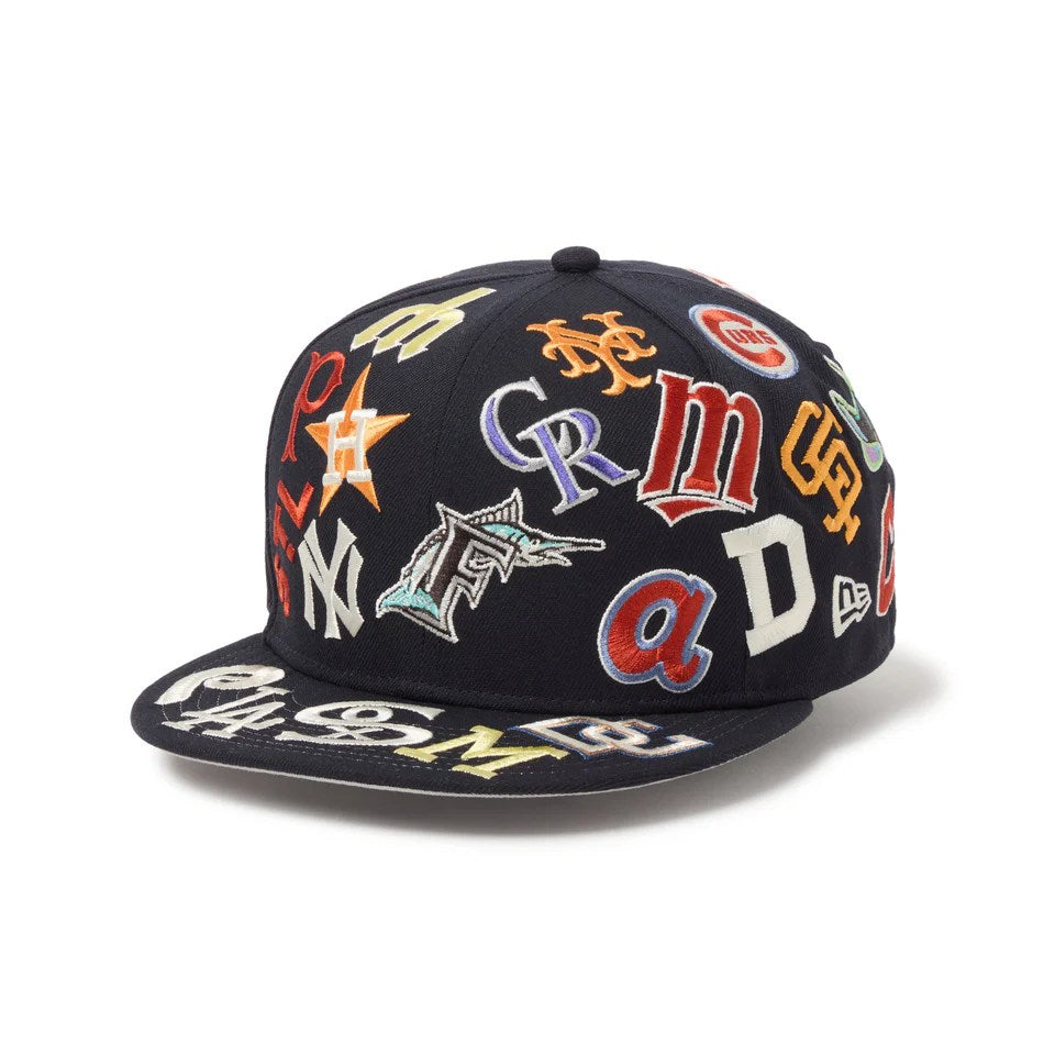 NEW ERA - 9FIFTY Team Logo Allover MLB NAVY 【14667799】