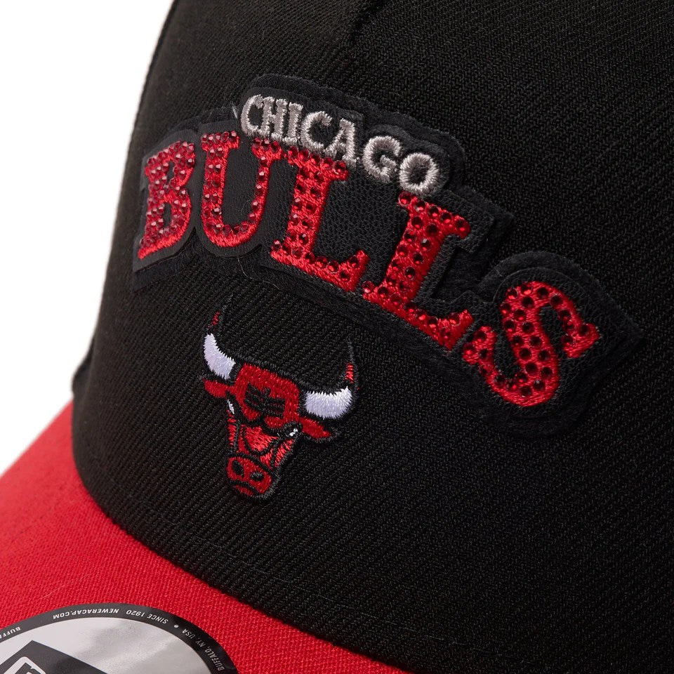 NEW ERA Chicago Bulls - 9FORTY A-Frame NBA Rhinestone BLACK/RED【14667877】