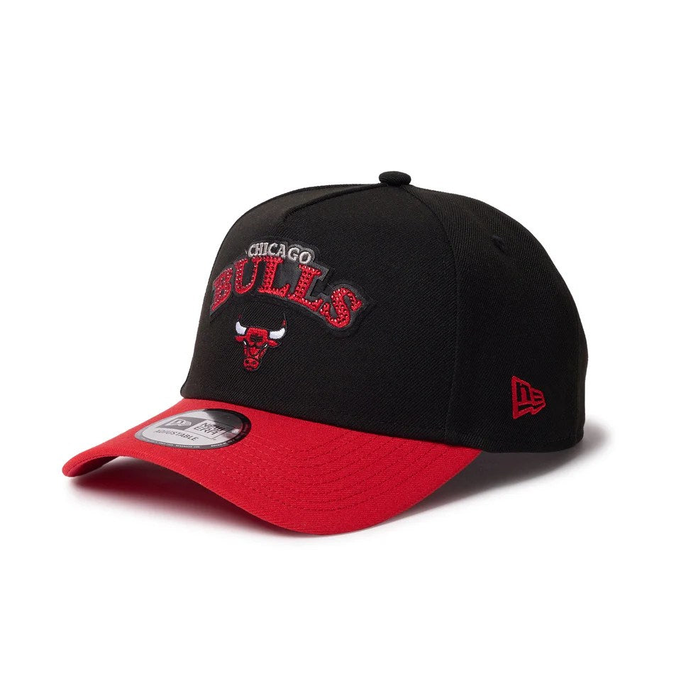 NEW ERA Chicago Bulls - 9FORTY A-Frame NBA Rhinestone BLACK/RED【14667877】