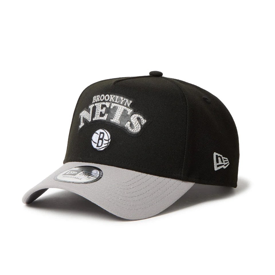 NEW ERA Brooklyn Nets - 9FORTY A-Frame NBA Rhinestone BLACK/GRAY【14667878】