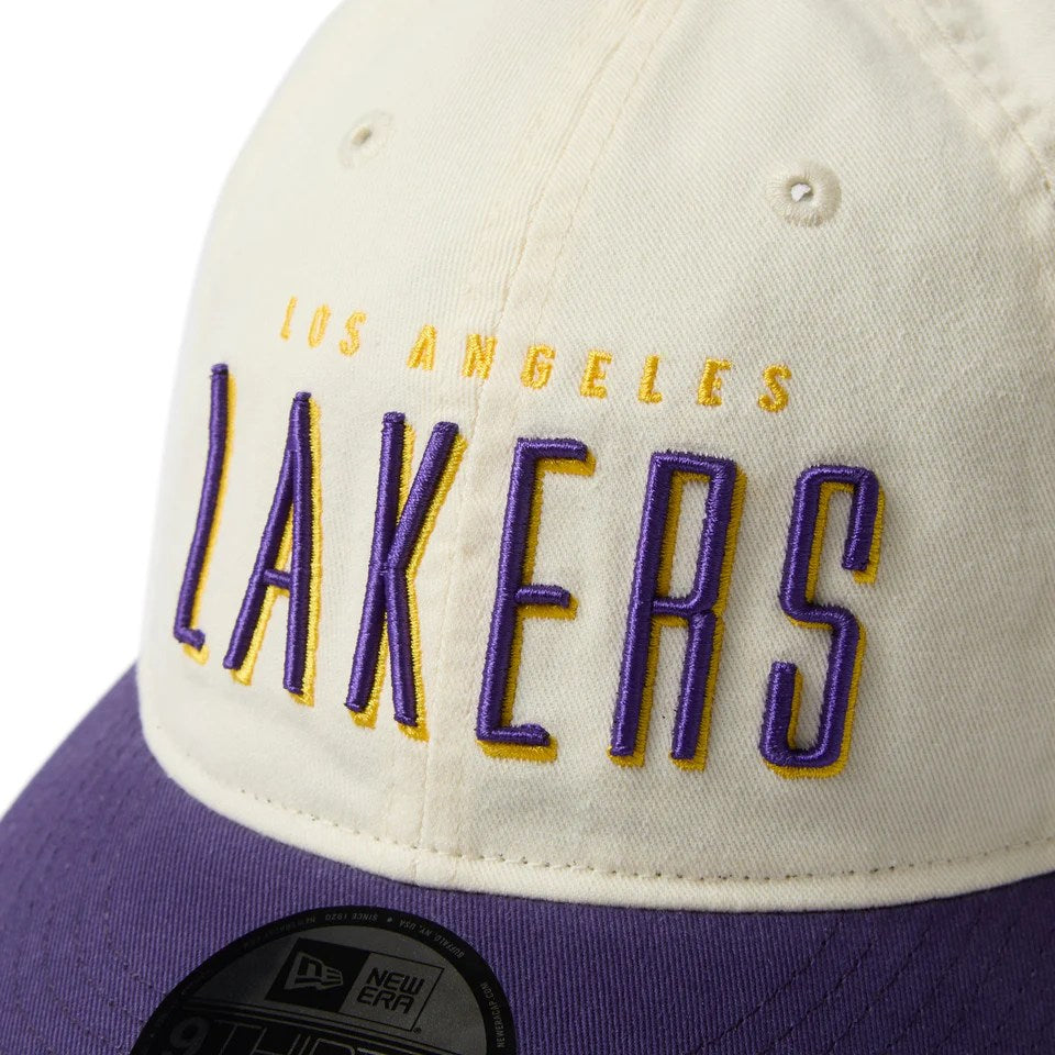 NEW ERA Los Angeles Lakers - 9THIRTY LEAGUE BUCKLE CHROME/PURPLE 【14667919】
