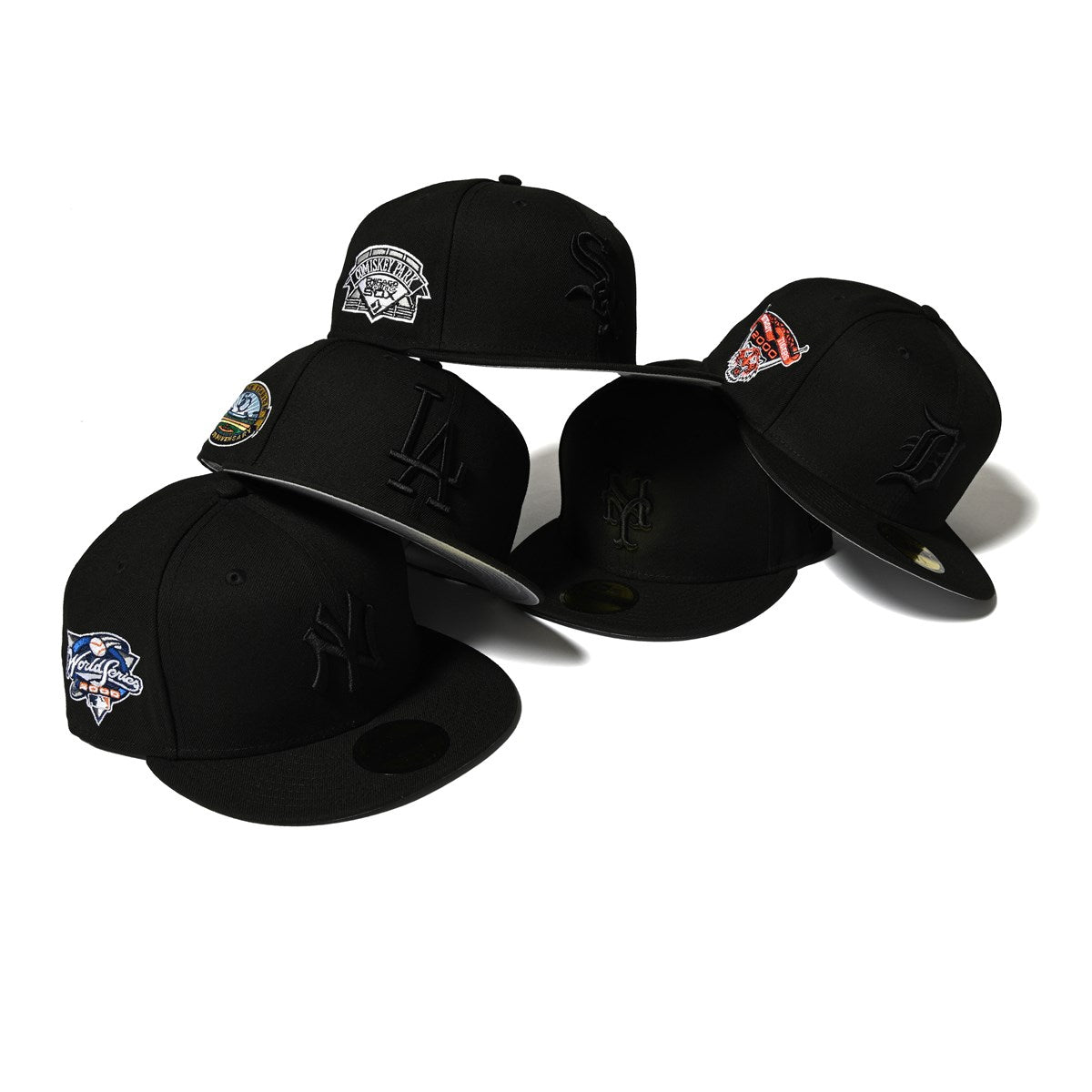 NEW ERA DETROIT TIGERS - 59FIFTY CO 2000 YEAR BLACK/UVGRY BLKOUT PACK 【70894877】