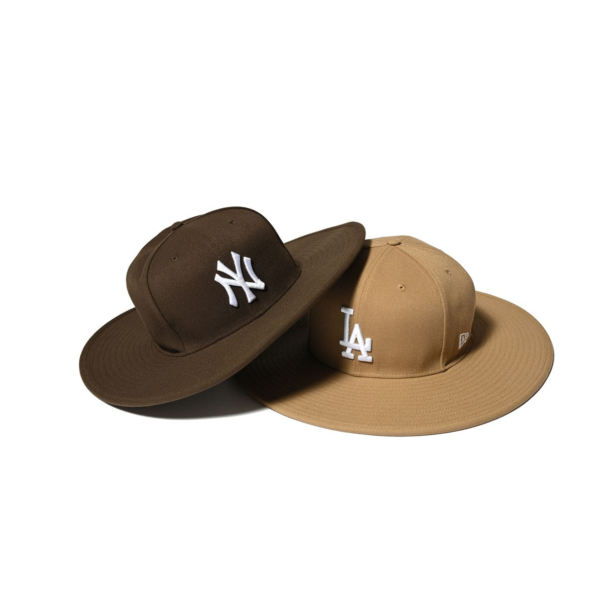 NEW ERA - LONG BRIM HAT LOS ANGELES DODGERS CO FITTED KHAKI 【14518213】