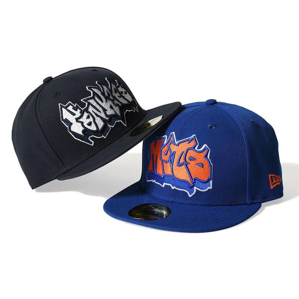 NEW ERA NEW YORK YANKEES - 59FIFTY CO GRAFFITI LOGO NAVY 【70982649】