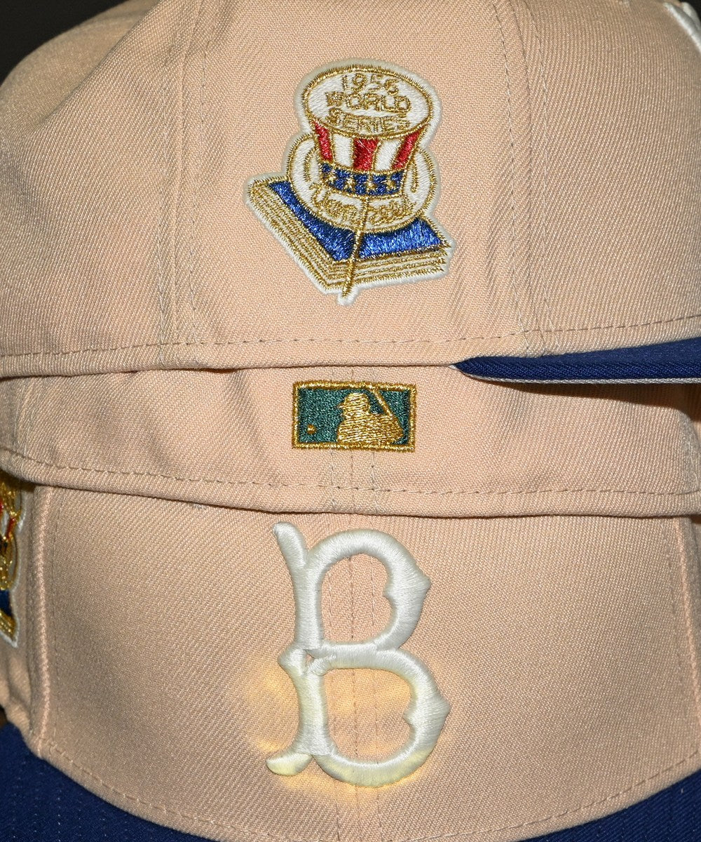 NEW ERA - Brooklyn Dogers NYCO WORLD SERIES 1956 59FIFTY VEGAS GOLD/SONGBIRD BLUE