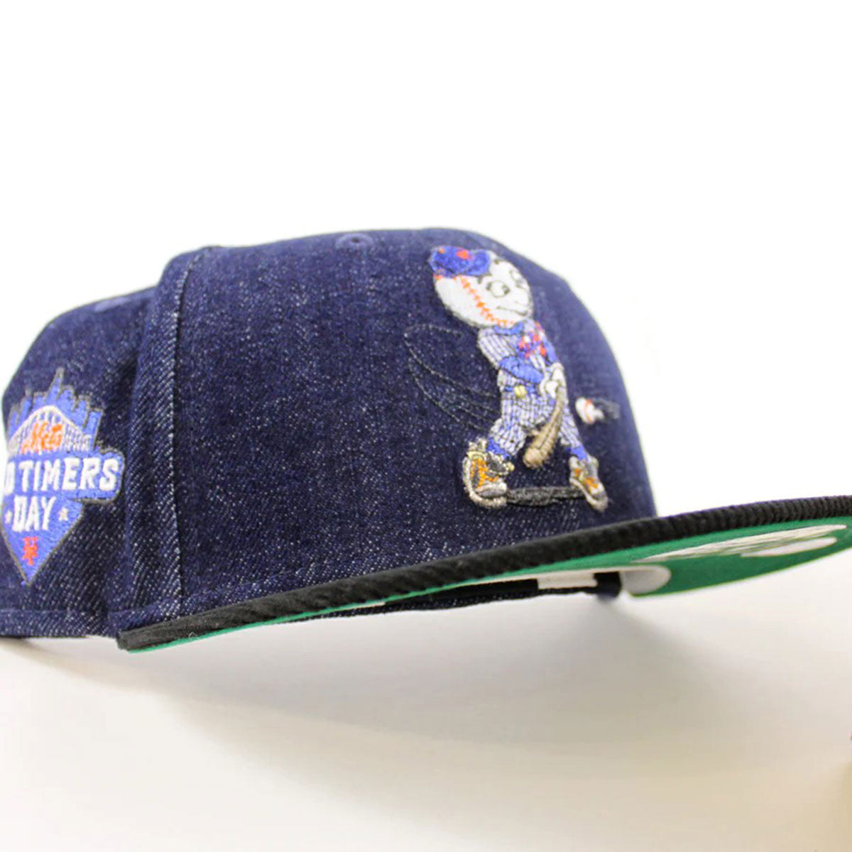 NEW ERA 紐約大都會隊 - 59FIFTY OLD TIMERS 日貼片海軍藍牛仔布