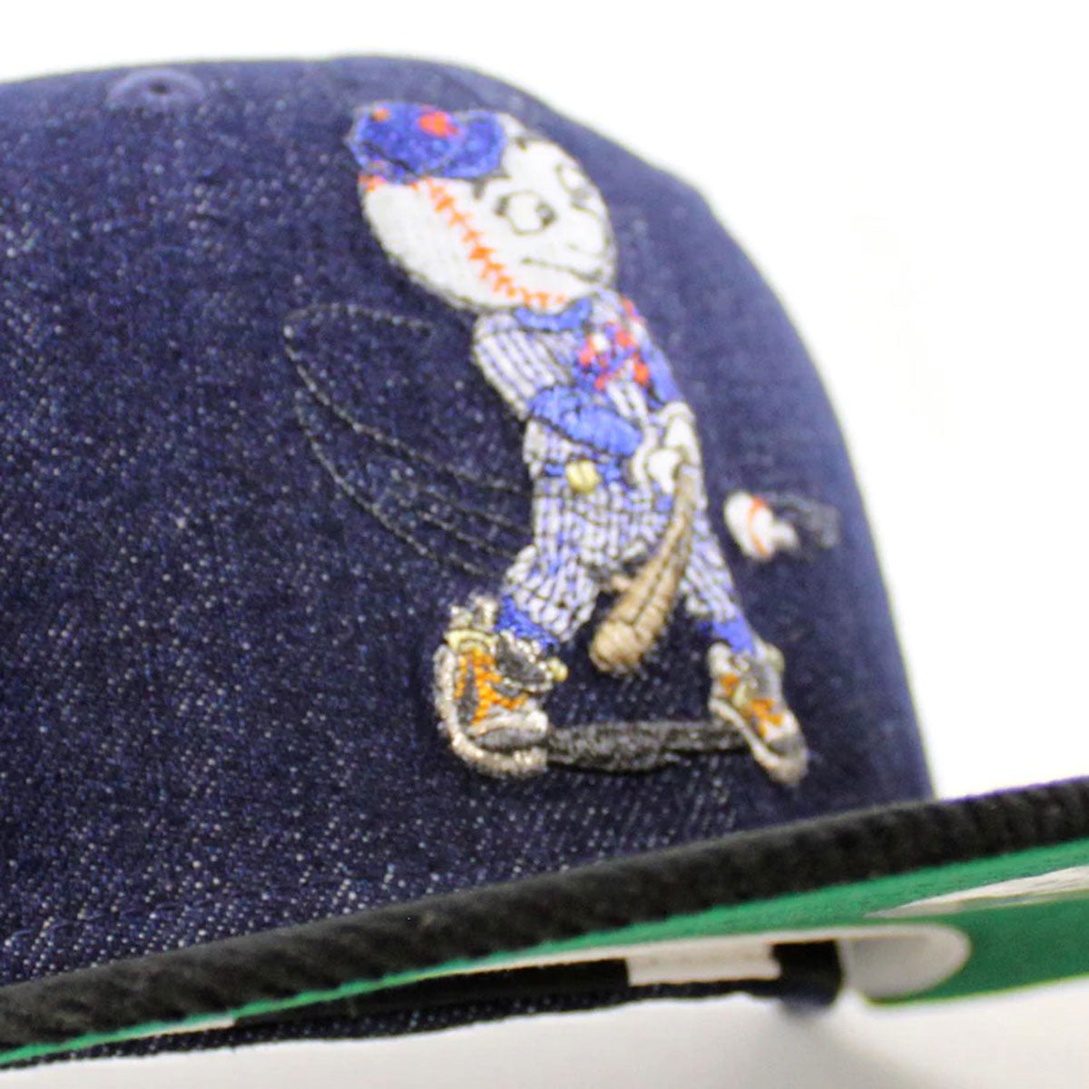 NEW ERA 紐約大都會隊 - 59FIFTY OLD TIMERS 日貼片海軍藍牛仔布
