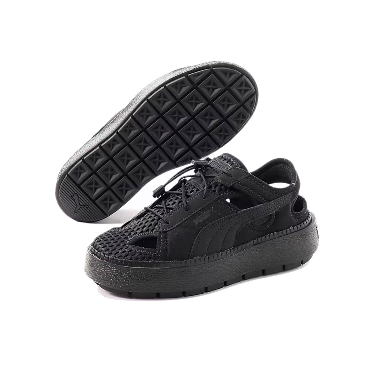PUMA PLATFORM TRACE LITE MULE WMNZ BLACK プーマ プラットフォーム トレース ライトミュール ウィメンズ ブラック【382872-01】