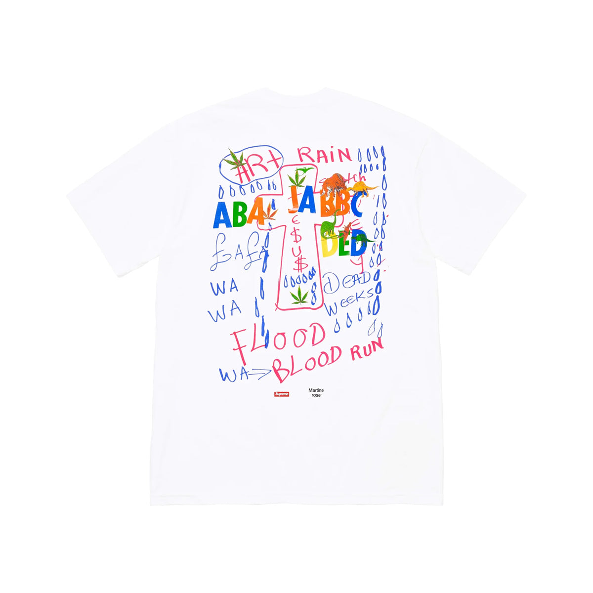 SUPREME Martine Rose Lee Scratch Perry T 卹 黑白 Martine Rose Lee Scratch Perry T 卹 黑白