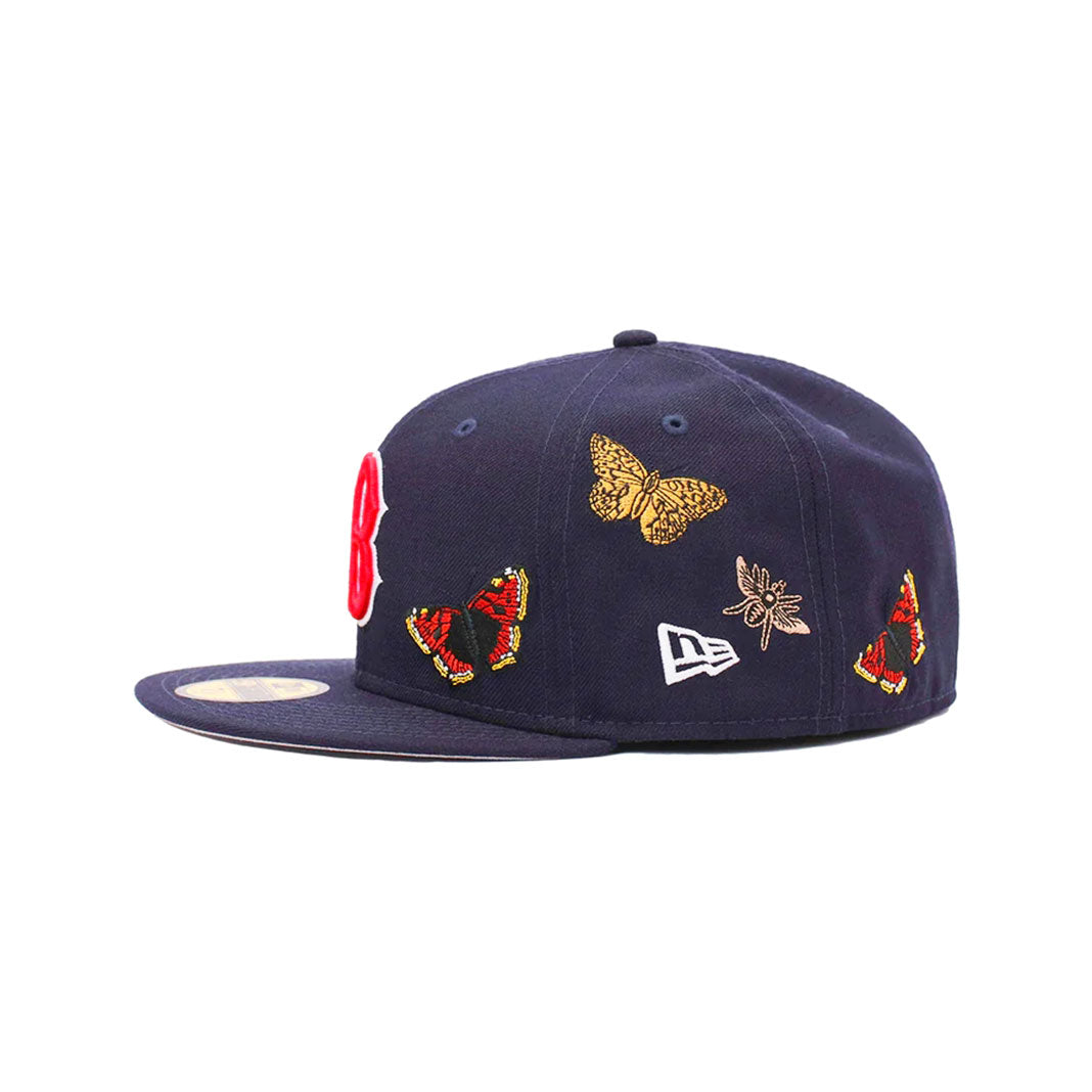 NEW ERA × FELT 波士頓紅襪 - 59FIFTY 蝴蝶花園海軍藍