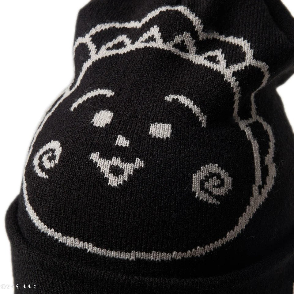 NEW ERA コジコジ - Basic Cuff Knit COJI-COJI Jacquard BLACK 【14693311】