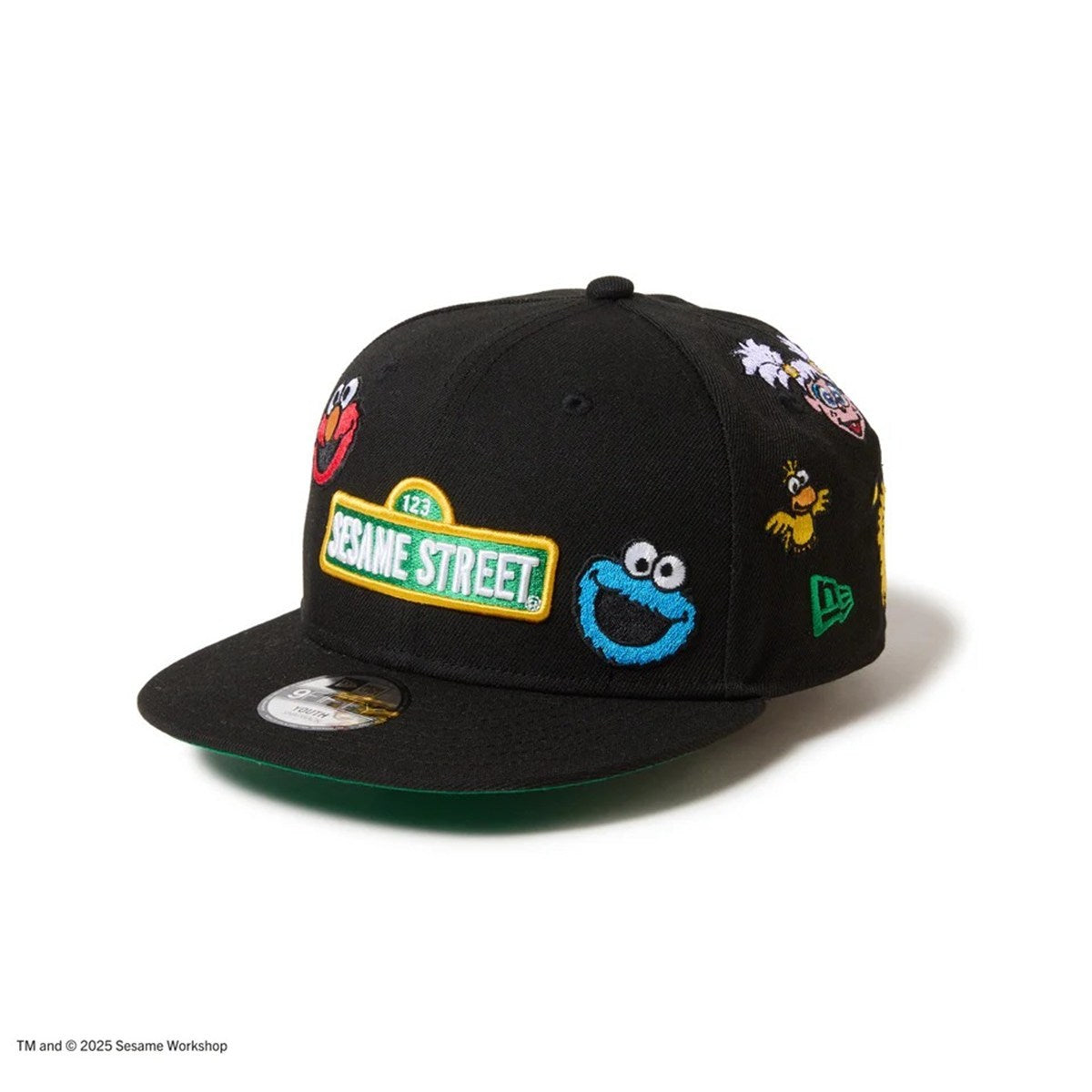 NEW ERA SESAME STREET - Youth 9FIFTY ALLOVER BLACK 【14682463】