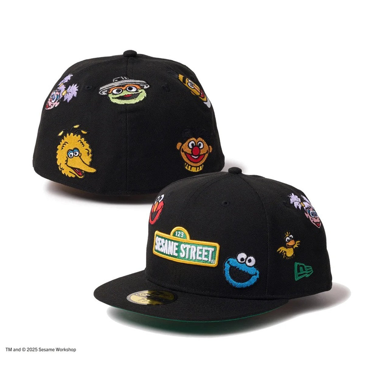 NEW ERA SESAME STREET - 59FIFTY ALLOVER BLACK【14682620】