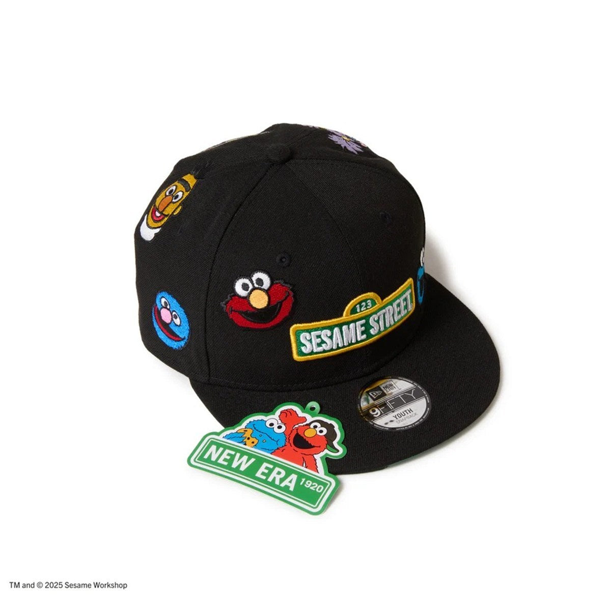 NEW ERA SESAME STREET - Youth 9FIFTY ALLOVER BLACK 【14682463】