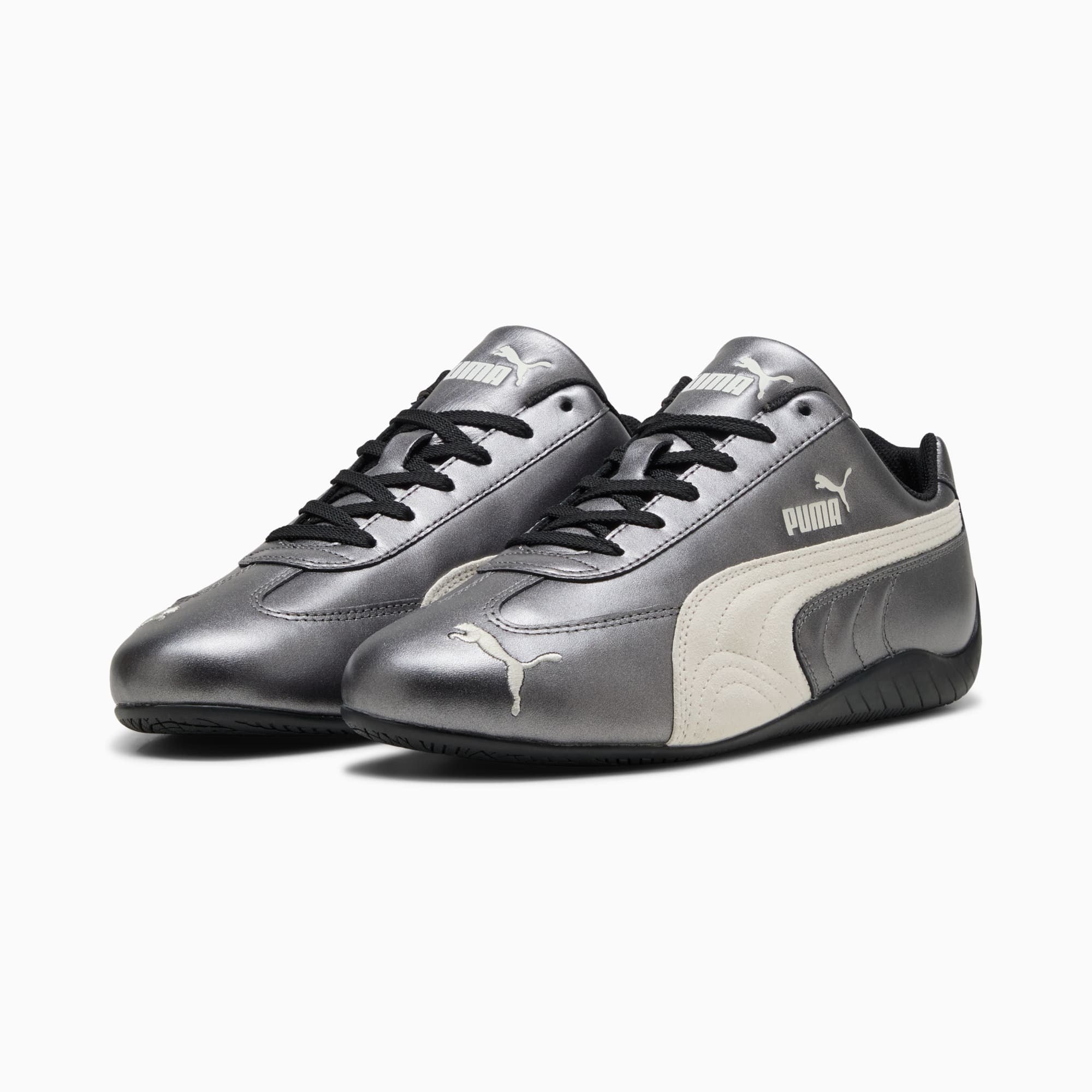ごま PUMA - SPEEDCAT METALLIC BLACK/WHITE 【403689-02