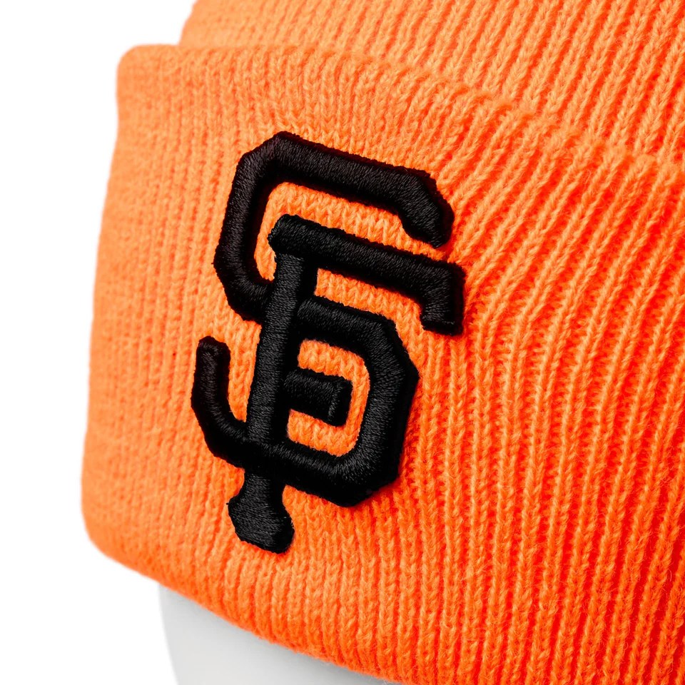 NEW ERA San Francisco Giants - BASIC CUFF KNIT NEON ORANGE 【14670056】