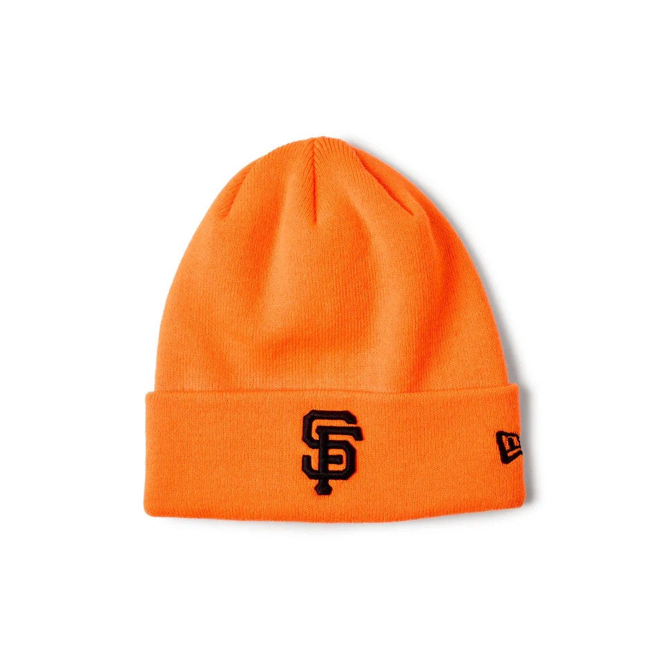 NEW ERA San Francisco Giants - BASIC CUFF KNIT NEON ORANGE 【14670056】