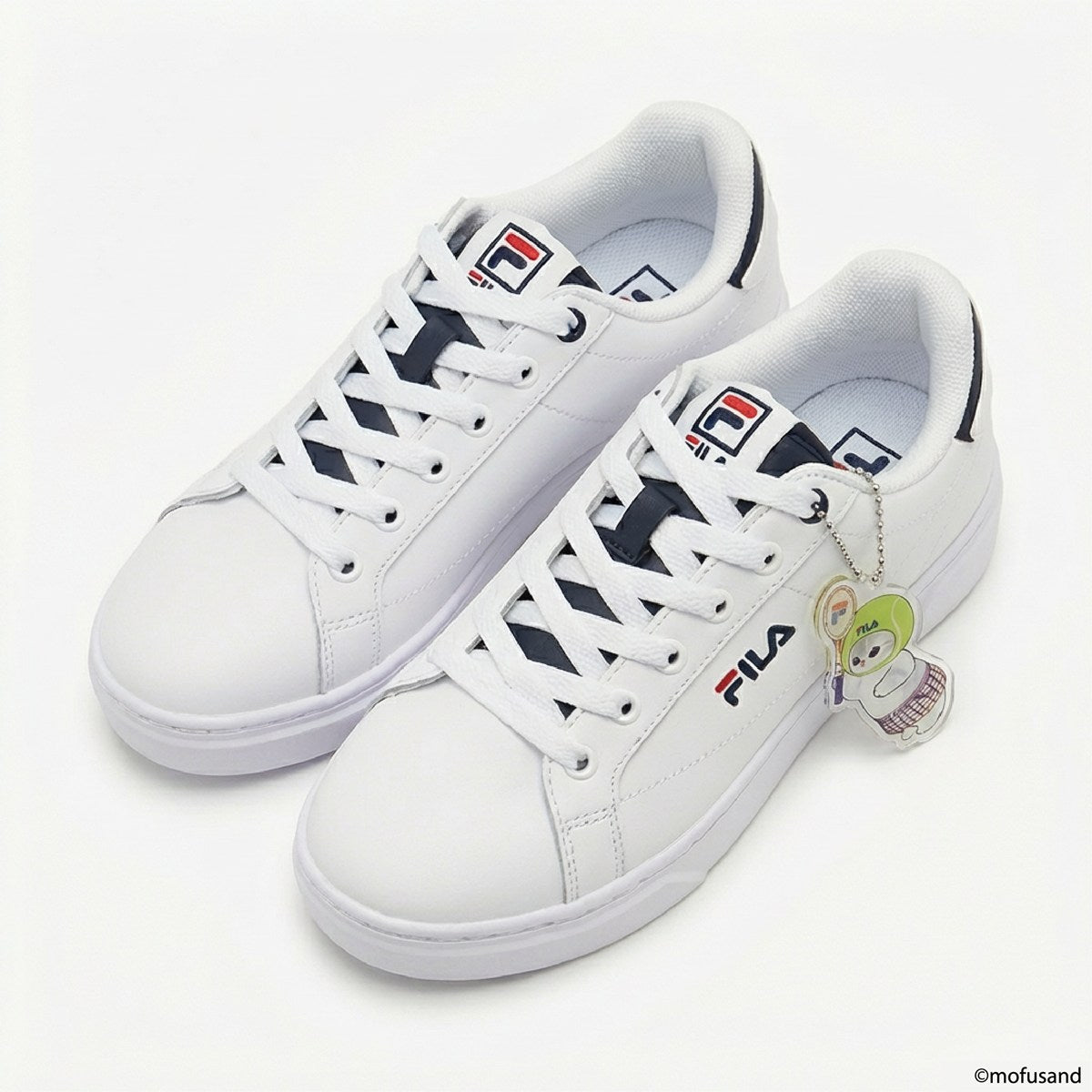 FILA × mofusand - COURT PLUMPY 2 X mof Pure White /Peacoat