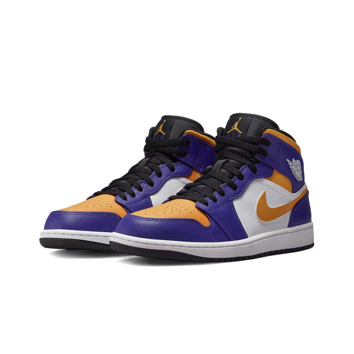 NIKE AIR JORDAN 1 MID LAKERS Dark Concord/Taxi-White-Black ナイキ エアジョーダン 1 ミッド レイカーズ【DQ8426-517】