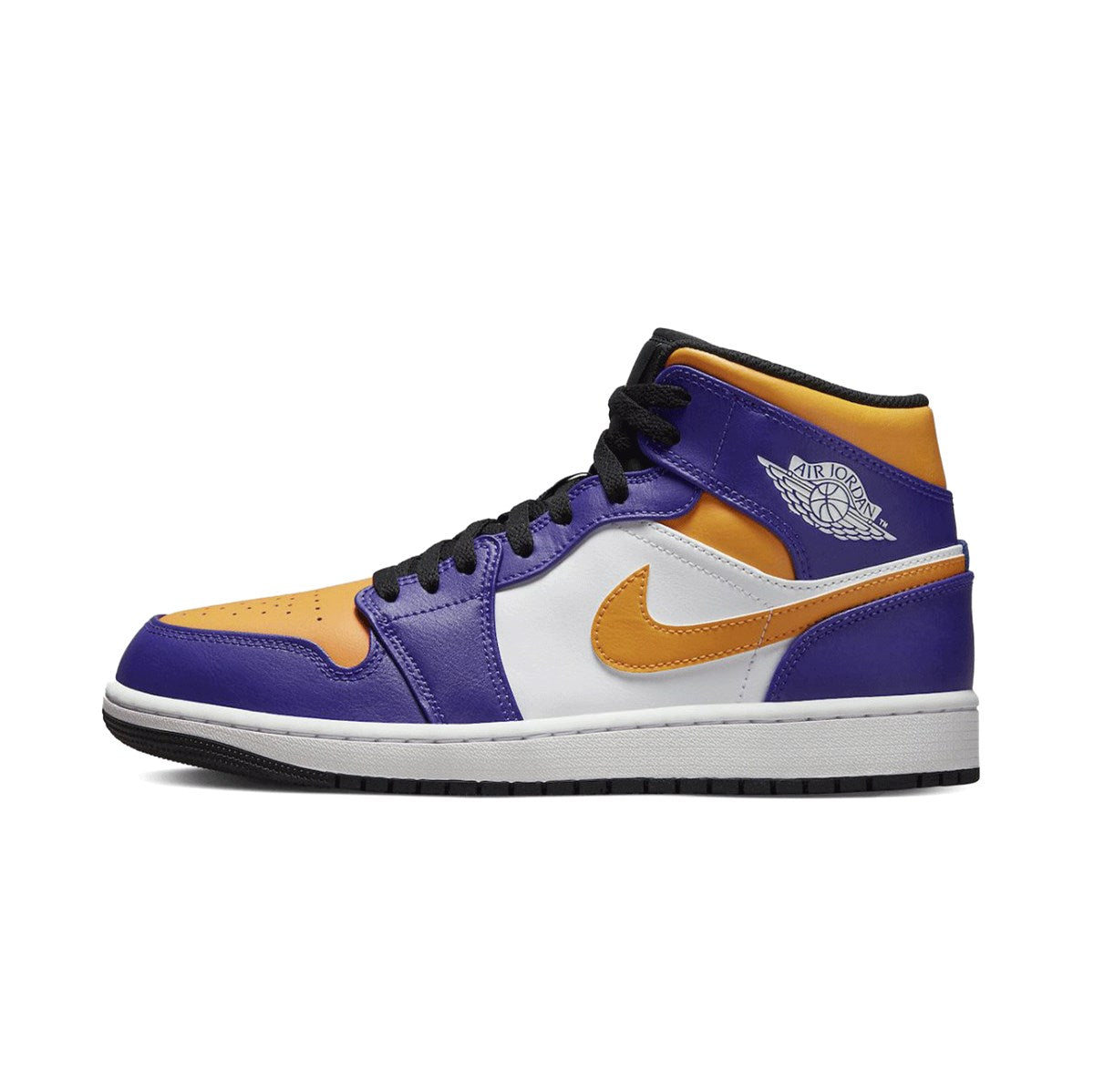 NIKE AIR JORDAN 1 MID LAKERS Dark Concord/Taxi-White-Black ナイキ エアジョーダン 1 ミッド レイカーズ【DQ8426-517】