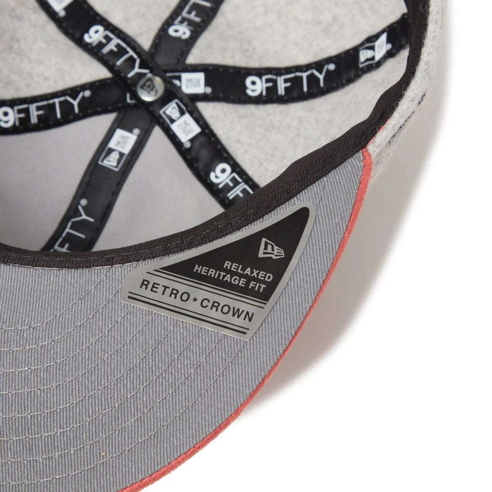 NEW ERA Los Angeles Dodgers - RC 9FIFTY MLTN SUEDE LIGHT GRAY/PINK【14667632】