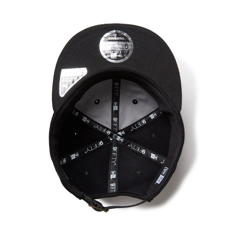 NEW ERA Los Angeles Dodgers - RC 9FIFTY MLTN SUEDE BLACK/BLACK 【14667633 】