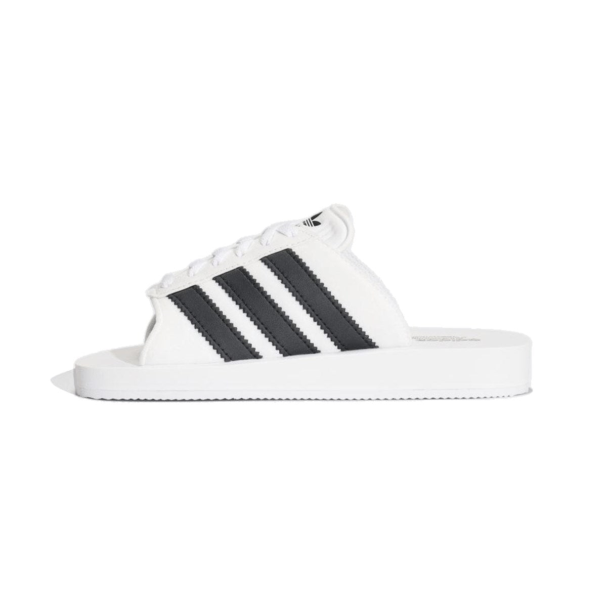 Adidas ガゼル ビーチスライド GAZELLE BEACH SLIDES W FTWWHT/CBLACK/FTWWHT フットウェアホワイト×ブラック×フットウェアホワイト【JQ7420】