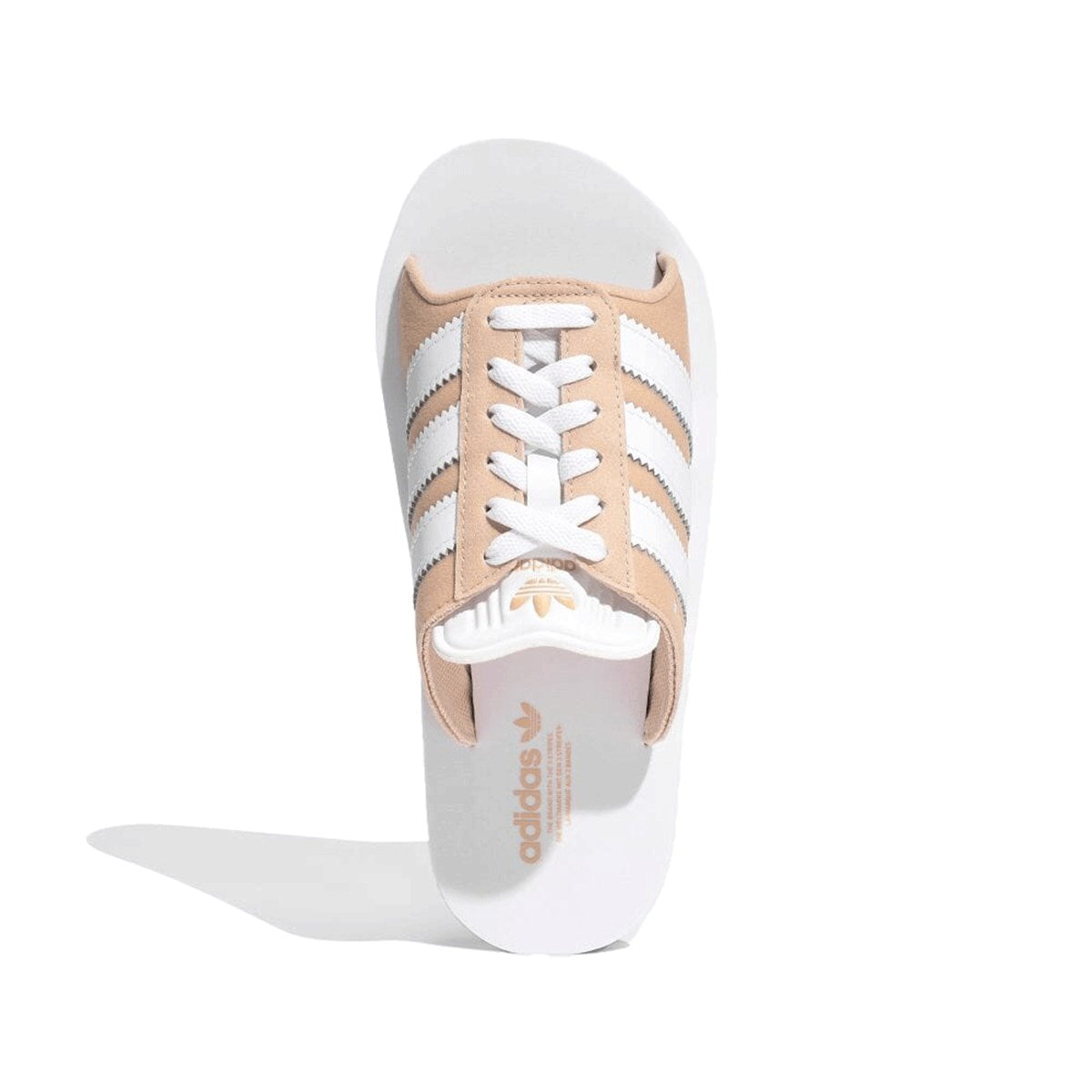 adidas - GAZELLE BEACH SLIDES WMNS MAGIC BEIGE/FTWWHT/FTWWHT 【JQ7422】