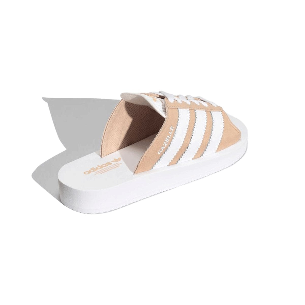 Adidas ガゼル ビーチスライド GAZELLE BEACH SLIDES W MAGIC BEIGE/FTWWHT/FTWWHT マジックベージュ/フットウェアホワイト/フットウェアホワイト【JQ7422】