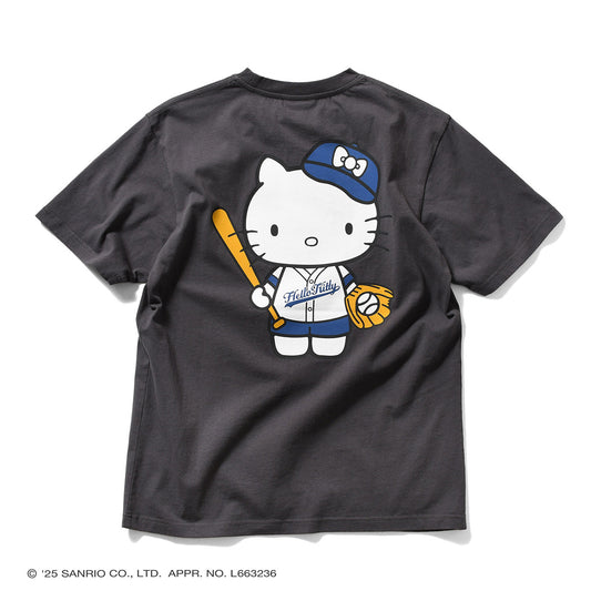 サンリオキャラクターズ×HOMEGAME - HELLO KITTY UNIFORM TEE BLACK【HG2501101】