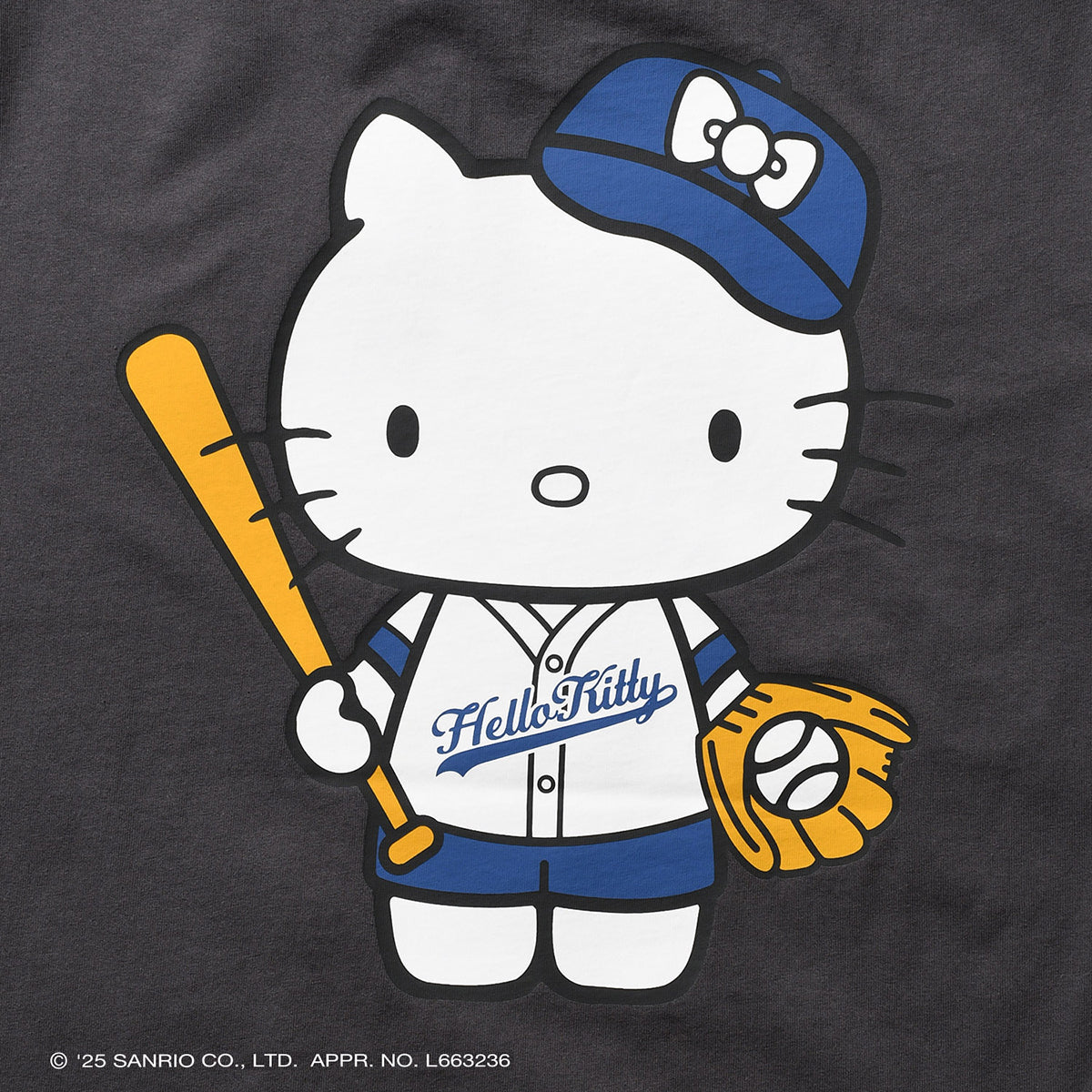 サンリオキャラクターズ×HOMEGAME - HELLO KITTY UNIFORM TEE BLACK【HG2501101】