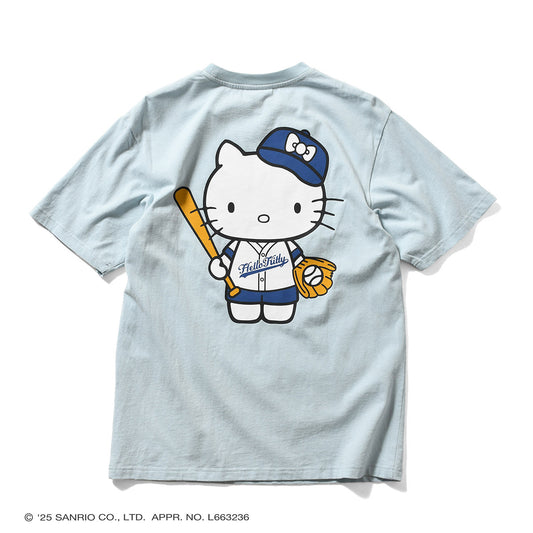 サンリオキャラクターズ×HOMEGAME - HELLO KITTY UNIFORM TEE BLUE【HG2501101】