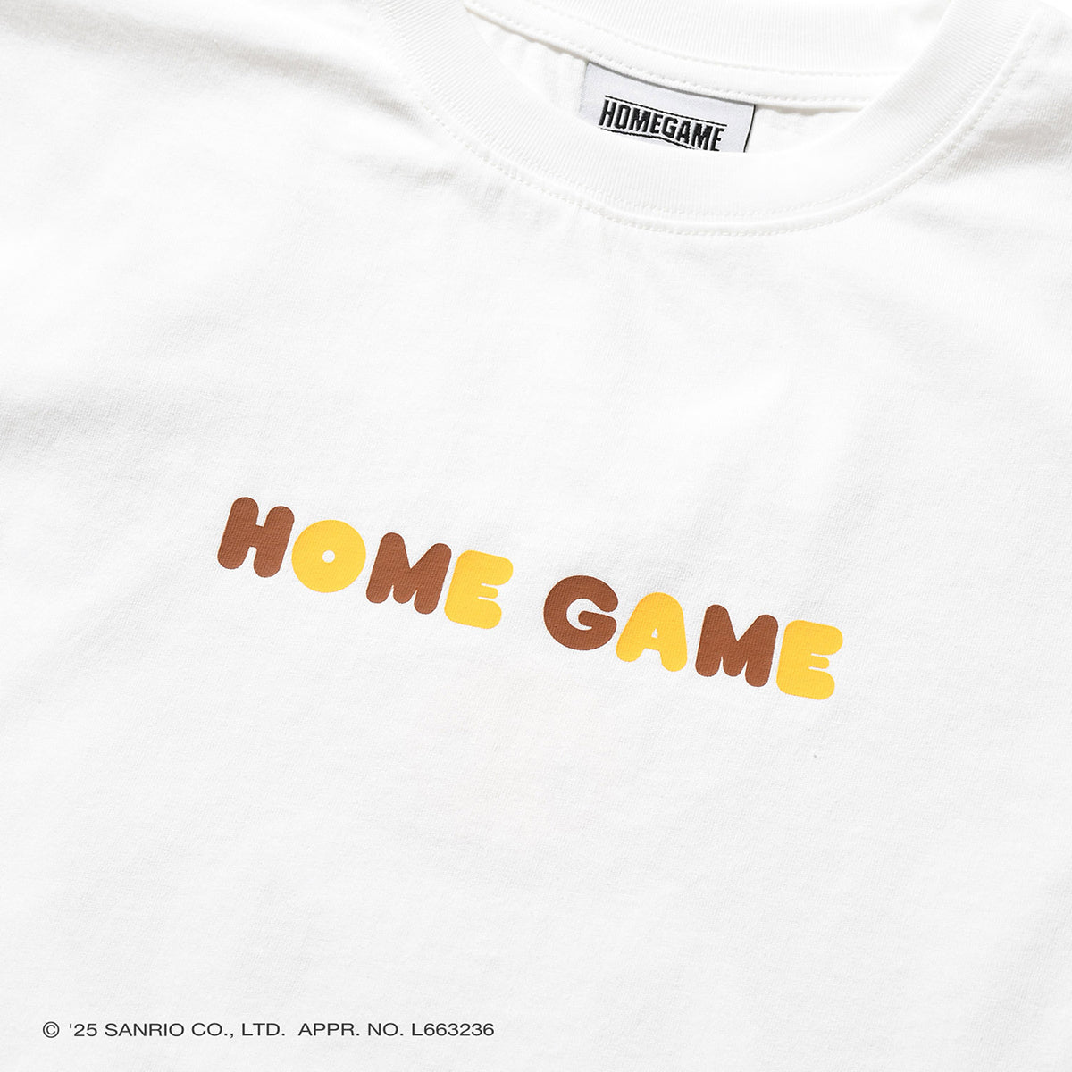 サンリオキャラクターズ×HOMEGAME - KUROMI UNIFORM TEE WHITE【HG2501103】