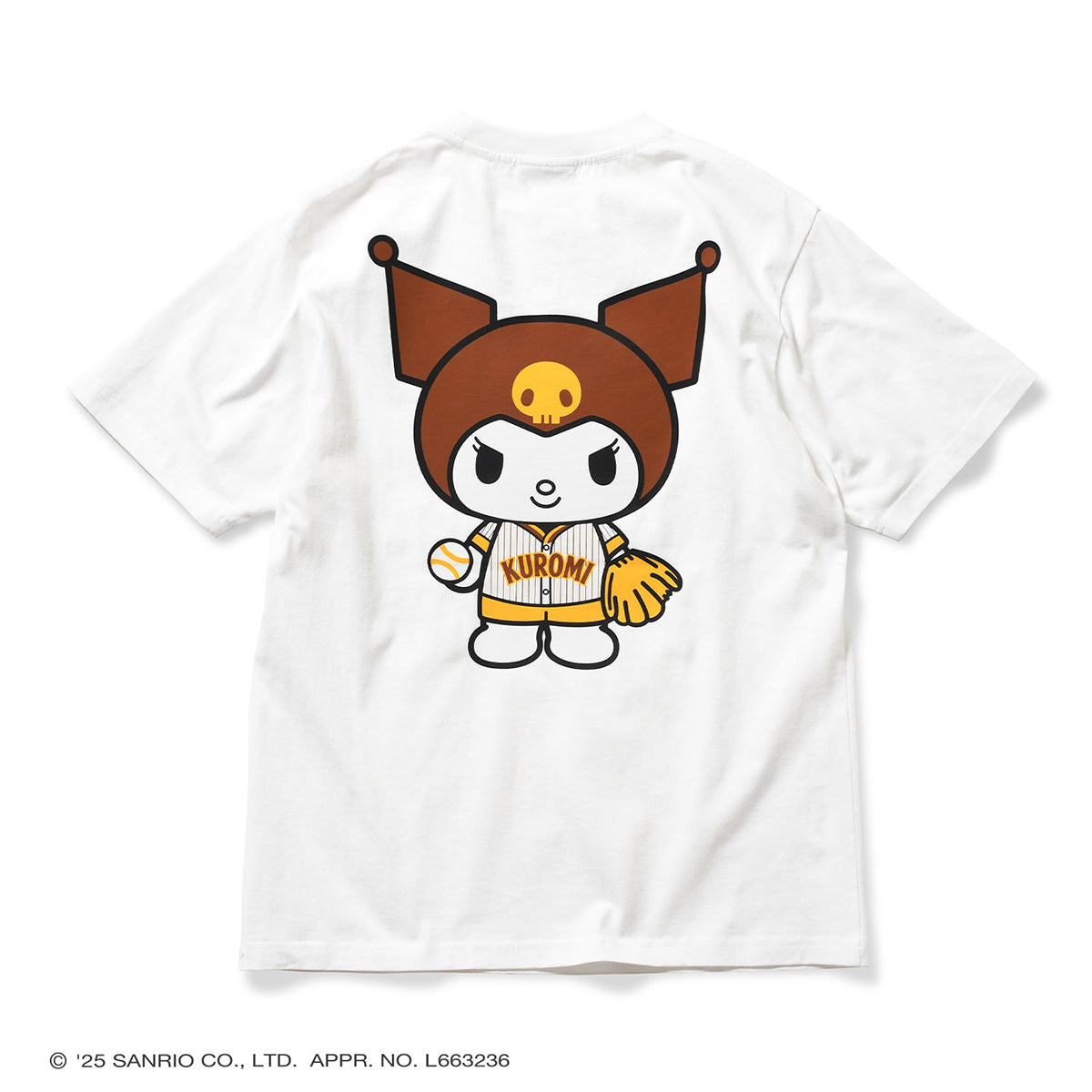 サンリオキャラクターズ×HOMEGAME - KUROMI UNIFORM TEE WHITE【HG2501103】