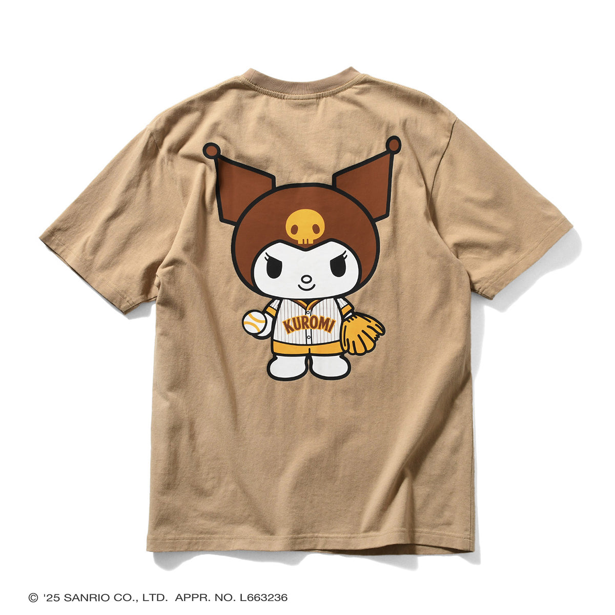 サンリオキャラクターズ×HOMEGAME - KUROMI UNIFORM TEE BEIGE【HG2501103】
