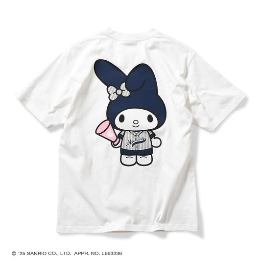 サンリオキャラクターズ×HOMEGAME - MY MELODY UNIFORM TEE WHITE【HG2501102】