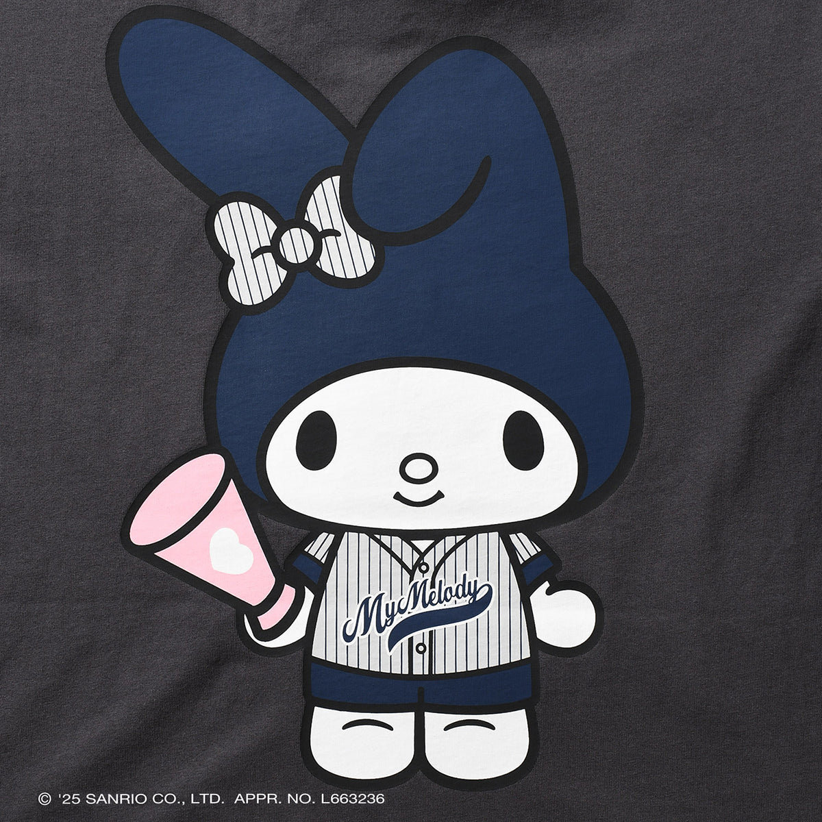 サンリオキャラクターズ×HOMEGAME - MY MELODY UNIFORM TEE BLACK【HG2501102】