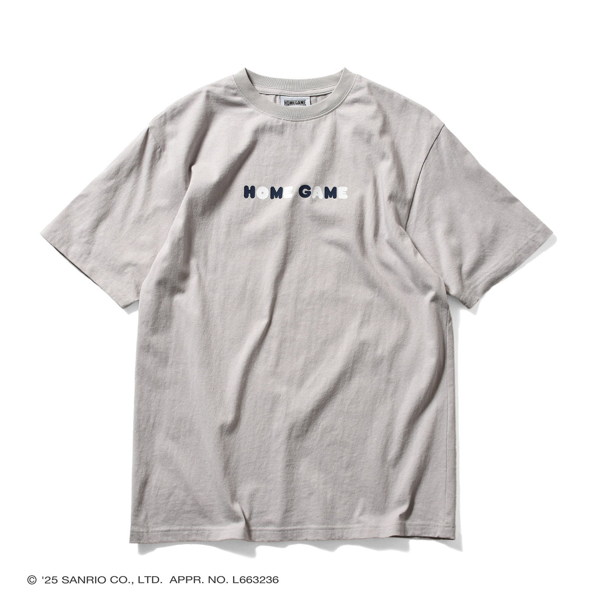 サンリオキャラクターズ×HOMEGAME - MY MELODY UNIFORM TEE GRAY【HG2501102】