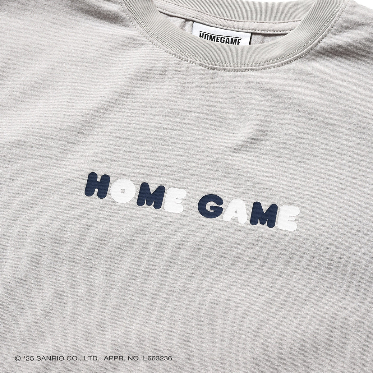 サンリオキャラクターズ×HOMEGAME - MY MELODY UNIFORM TEE GRAY【HG2501102】