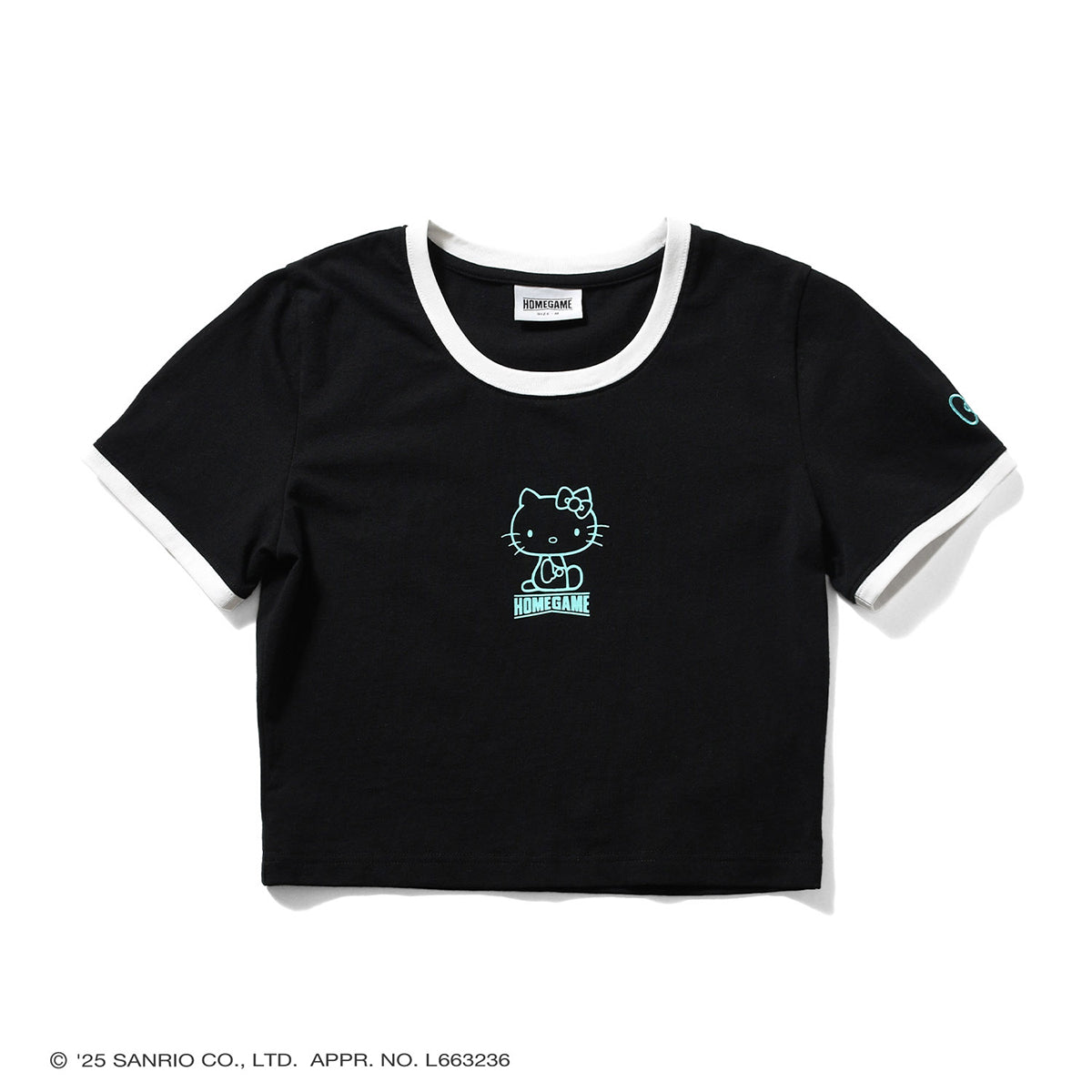 サンリオキャラクターズ×HOMEGAME - HELLO KITTY CROPPED TEE【HG2501107】