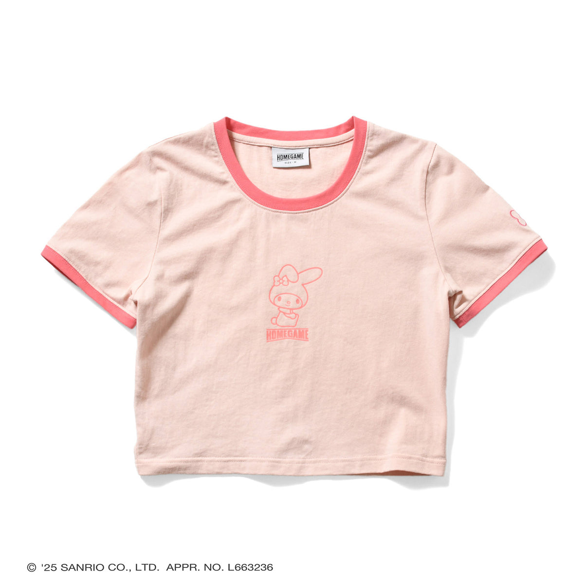サンリオキャラクターズ×HOMEGAME - MY MELODY CROPPED TEE【HG2501108】