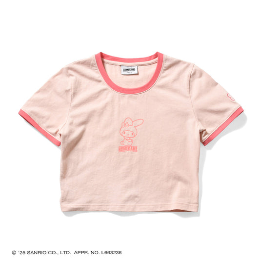 サンリオキャラクターズ×HOMEGAME - MY MELODY CROPPED TEE【HG2501108】