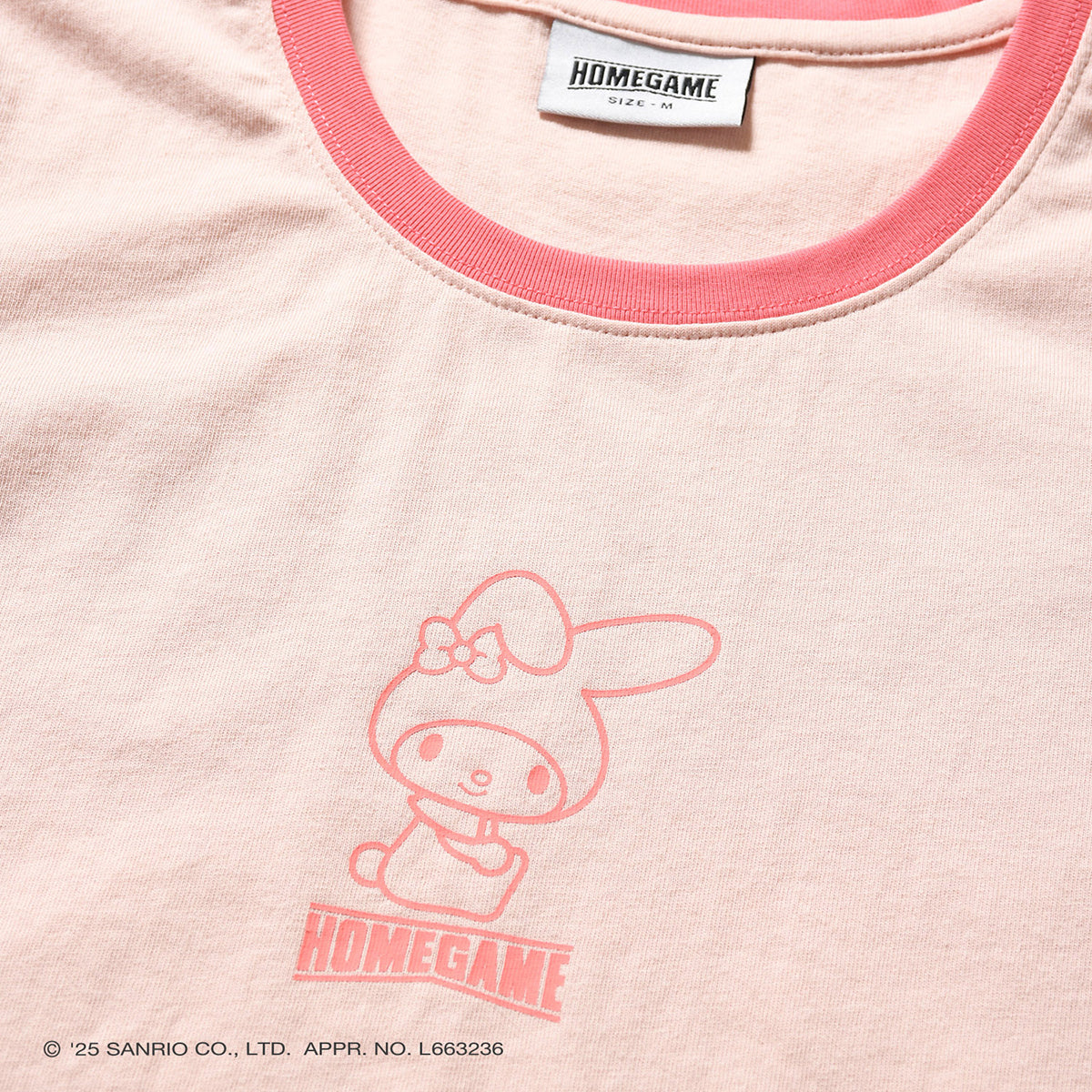 サンリオキャラクターズ×HOMEGAME - MY MELODY CROPPED TEE【HG2501108】