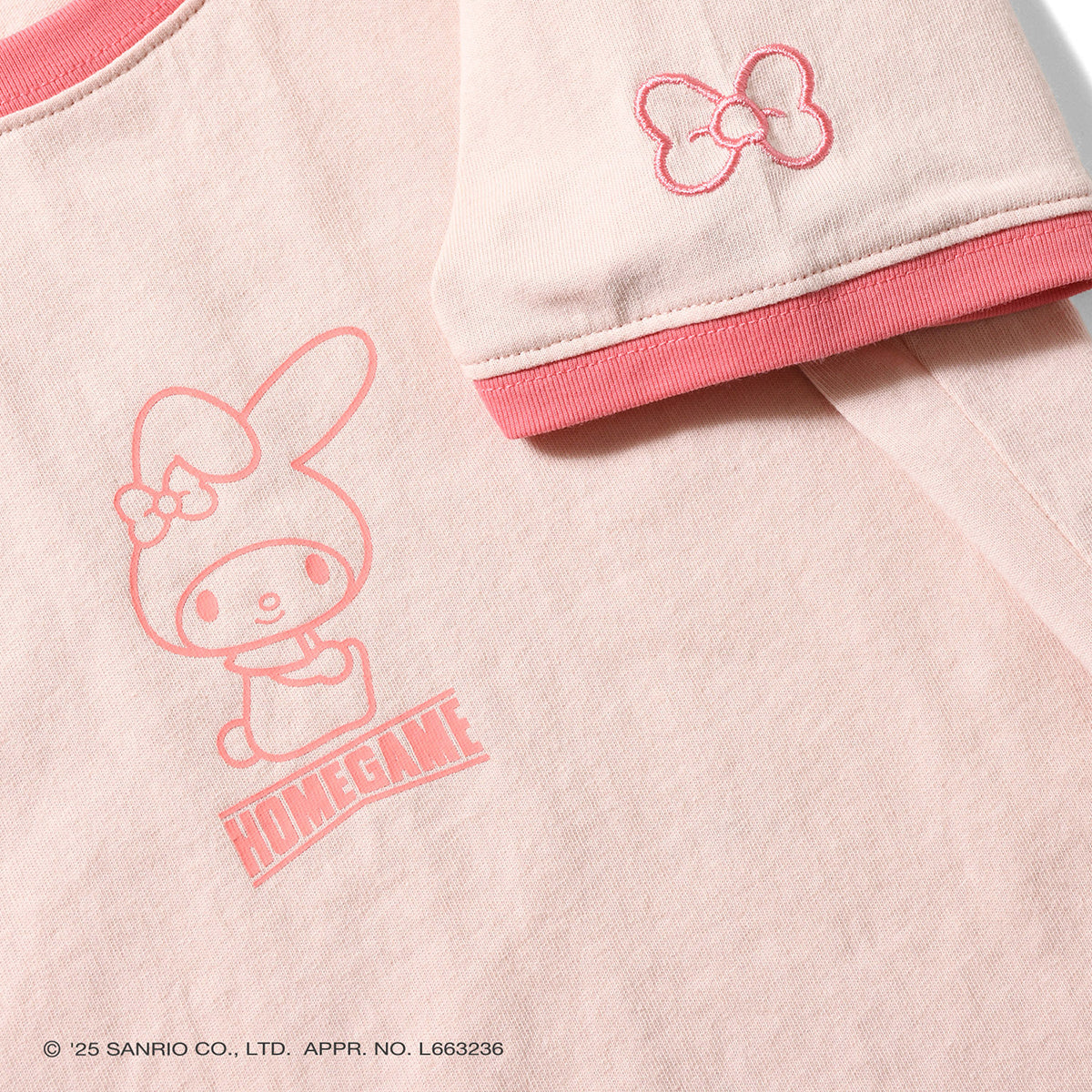 サンリオキャラクターズ×HOMEGAME - MY MELODY CROPPED TEE【HG2501108】